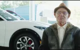 At the age of 87, he converts to an electric car